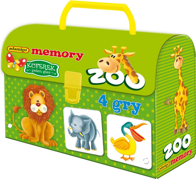 Adamigo Kuferek Zoo Memory – Edukacyjna Gra Pamięciowa dla Dzieci