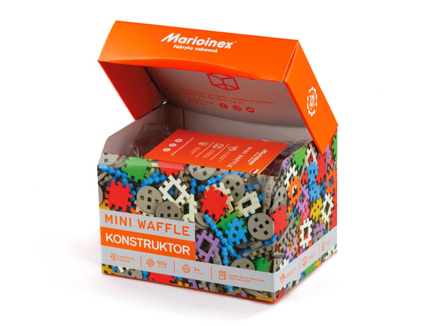 Klocki Mini Waffle 500 Sztuk Konstruktor 3+ Marioinex
