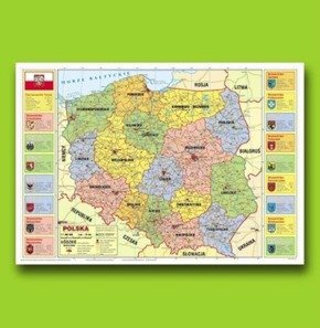 Podkład oklejany Polska administracyjna