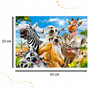 Puzzle 260 Układanka Safari Afryka ZWIERZĘTA Zebra Selfie 8+ Castorland