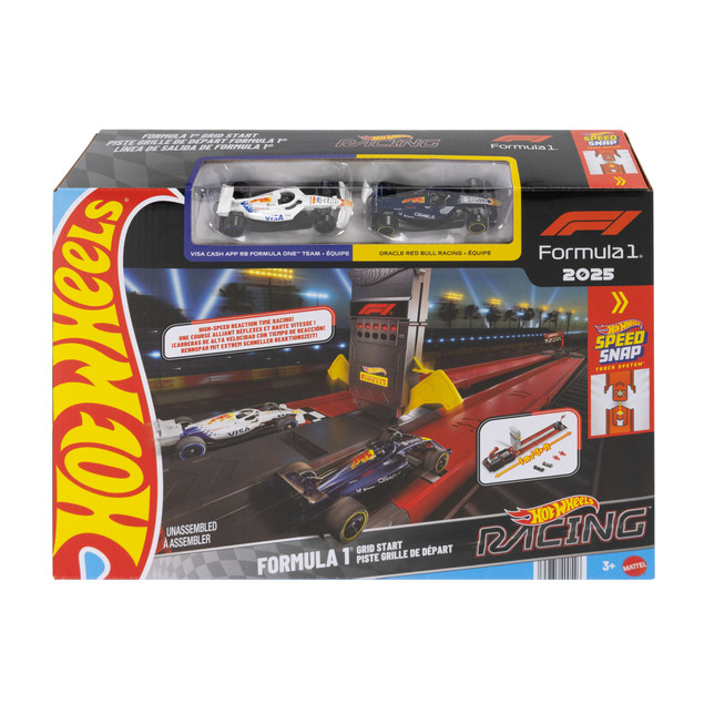 Hot Wheels F1 Grid Start: Zestaw Torów Wyścigowych Formuły 1 z Bolidami – Mattel
