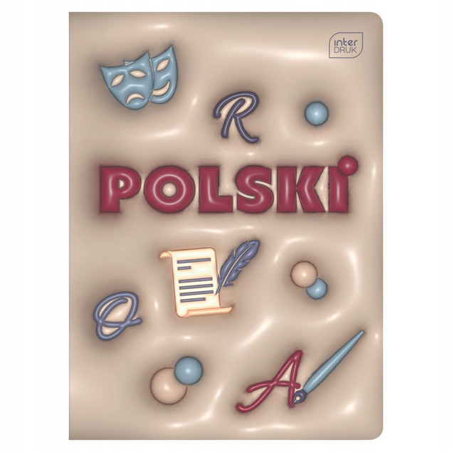 Zeszyt tematyczny Język polski Interdruk A5, 60 stron liniowy