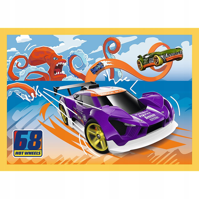 Puzzle 4w1 Hot Wheels Pojazdy – Trefl