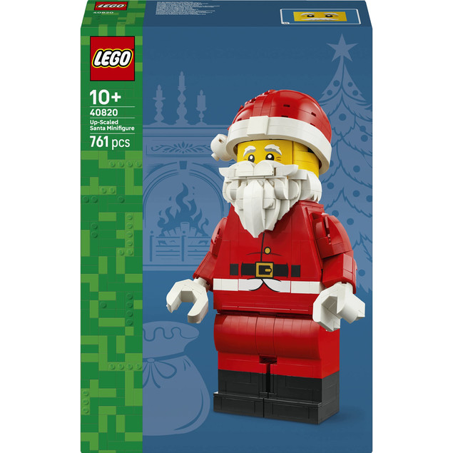 LEGO Ikoniczna Powiększona Minifigurka Świętego Mikołaja 40820 | Prezent & Dekoracja Świąteczna
