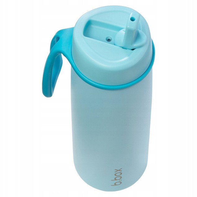 B.box Butelka Termiczna Lagoon 690 ml Niebieska ze Słomką