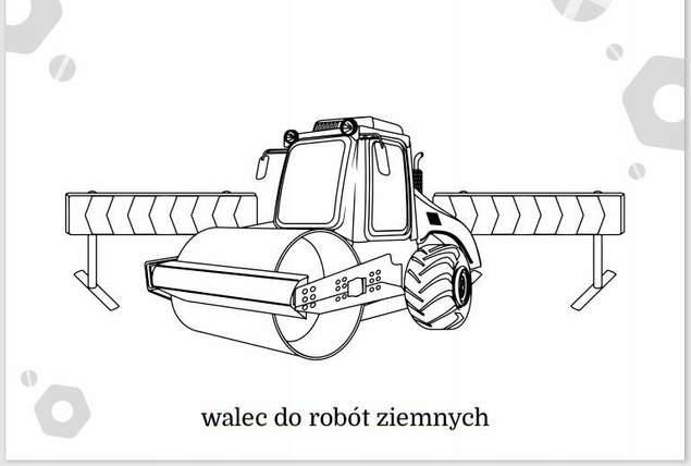 Kolorowanka Maluszkowe Malowanie Maszyny Budowlane 2+ Skrzat