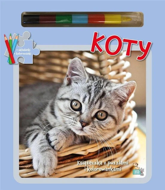 Książeczki z puzzlami Koty - zdjęcie produktu