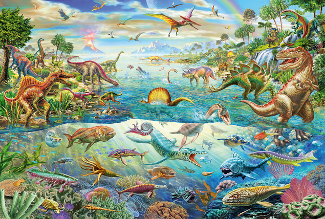 Puzzle 200 Schmidt Spiele Świat Dinozaurów G3 dla dzieci 8+