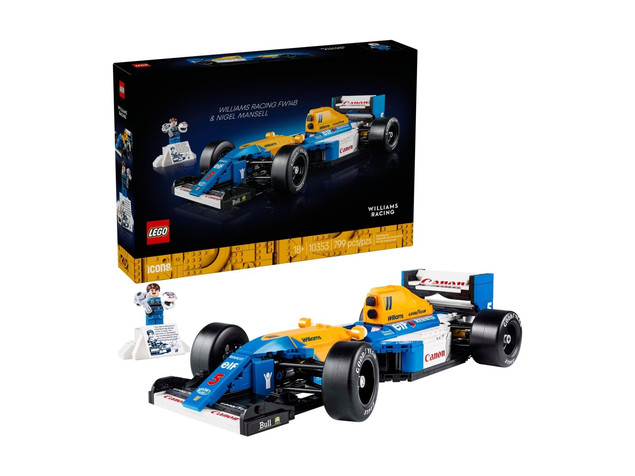 LEGO Icons 10353 Williams Racing FW14B F1 Nigel Mansell Model Bolid 18+