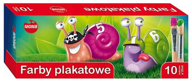             MONA-FARBY PLAKATOWE 20ML. 10KOL. 0104            