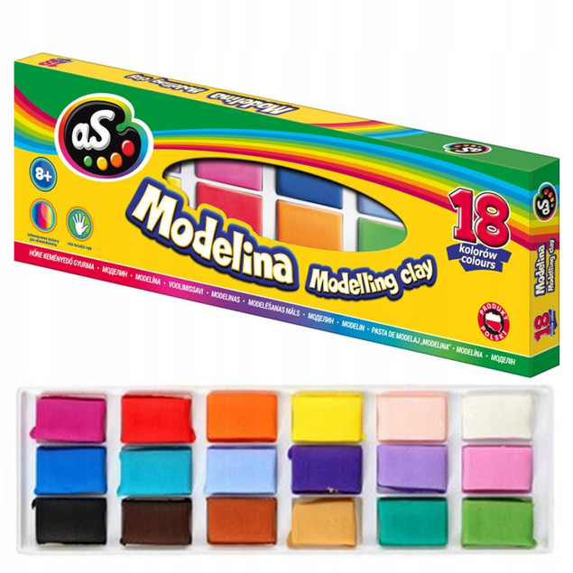 Modelina 18 kolorów Astra