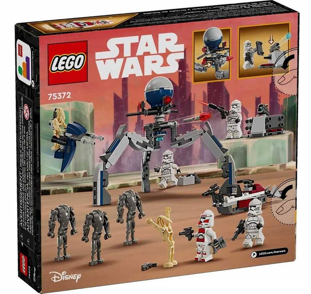 LEGO Star Wars Zestaw Bitewny Z Żołnierzem Droidem Bojowym 215el. 7+ 75372