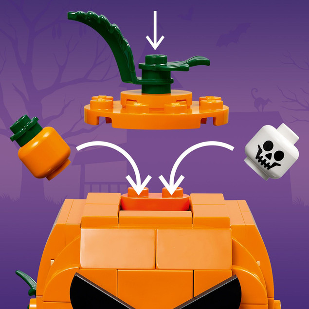 LEGO Ikoniczny 40822 Pickup z dyniami na Halloween