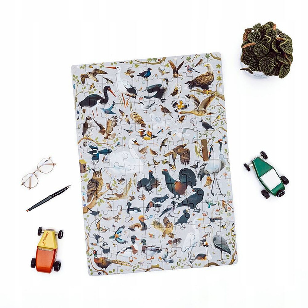 Puzzle 100 Układanka PuzzLove PTAKI Polskie Ptaszki Gatunki Obraz 5+ CzuCzu