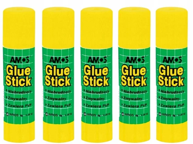 5x Amos Klej w sztyfcie 8 g