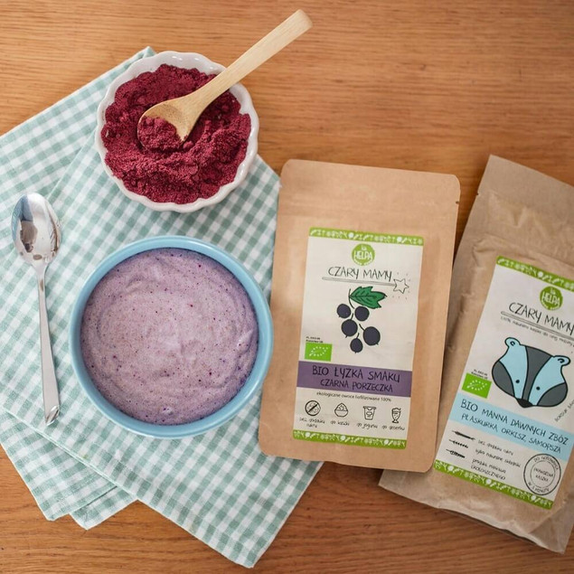 HELPA Bio Łyżka Smaku Czarna Porzeczka Liofilizowana Puder Dodatek 40g