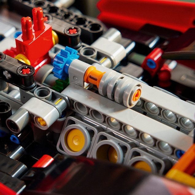 LEGO Technic 42207 Bolid F1 Ferrari SF-24 – Model Samochodu Wyścigowego dla Dorosłych
