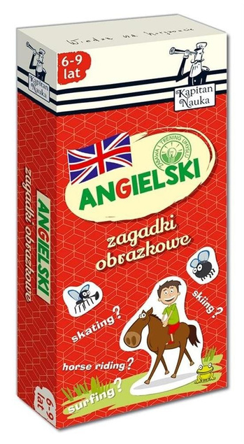 Kapitan Nauka.Zagadki obrazkowe. Angielski 6-9 lat