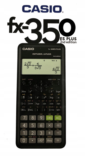 Kalkulator Naukowy Casio FX-350ES PLUS Czarny Bateryjny