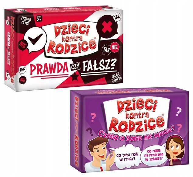 Dzieci kontra Rodzice – zestaw 2 gier