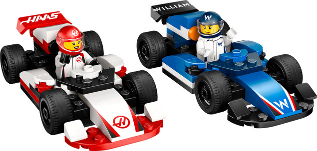 LEGO City F1 Bolidy Williams Racing i Haas F1 60464