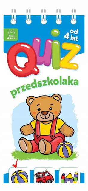 Quiz przedszkolaka z misiem od 4 lat