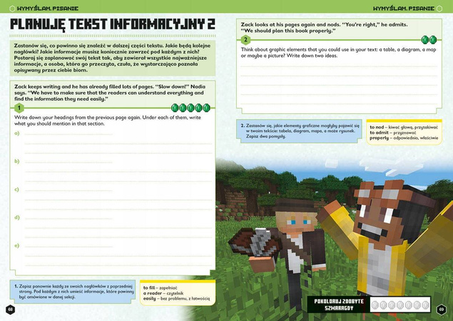 Minecraft Język Angielski Megazadania Jon Goulding 12+ HarperKids