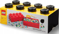 Pojemnik LEGO Storage Brick 8 Czarny (50x25x18cm) 40041733