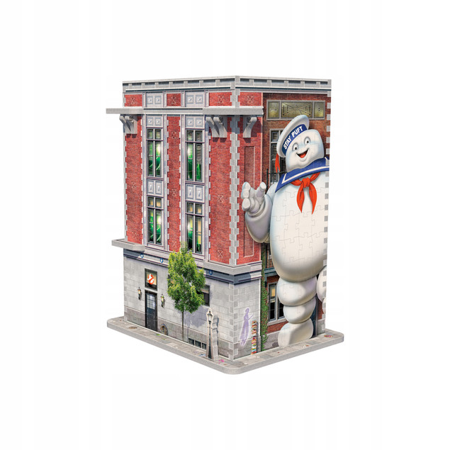 Wrebbit 3D Puzzle: Remiza Pogromców Duchów Ghostbusters Firehouse 500 elementów
