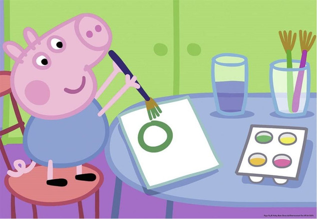 Puzzle Ravensburger 48 elementów Świnka Peppa i cała klasa