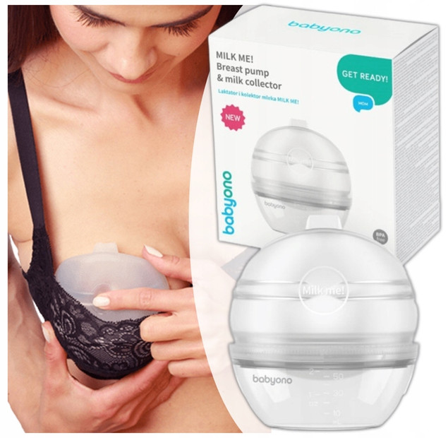 Laktator Babyono Milk Me do stanika muszlowy kolektor bez użycia rąk 60 ml