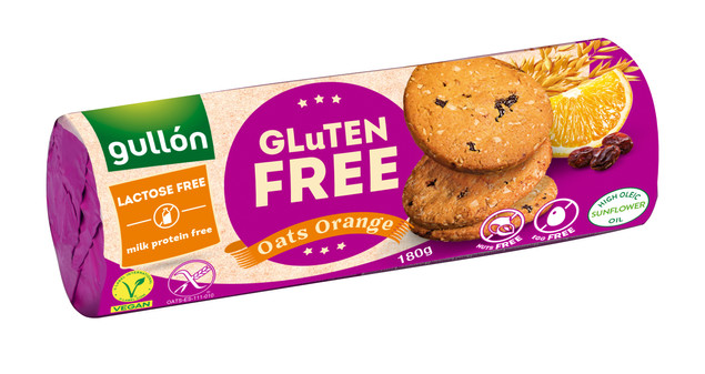 Ciastka owsiane z pomarańczą bez glutenu 180g GULLON