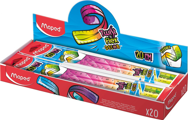 Maped Linijka Twis't Flex decor niełamliwa 20cm 