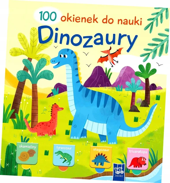 Książeczka 100 okienek do nauki. Dinozaury