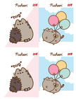 Zestaw 4 zeszytów A5 w trzy linie (kolorowa) 32 kartki UNIPAP Pusheen