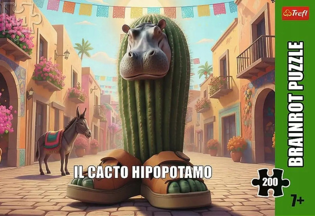 Puzzle Trefl 200 el. BrainRots Il Cacto Hipopotamo – Puzzle dla Dzieci