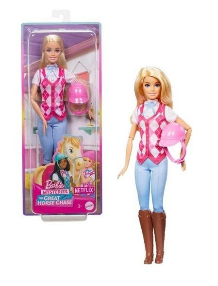 BARBIE Malibu DŻOKEJKA w Stroju Jeździeckim z Hełmem