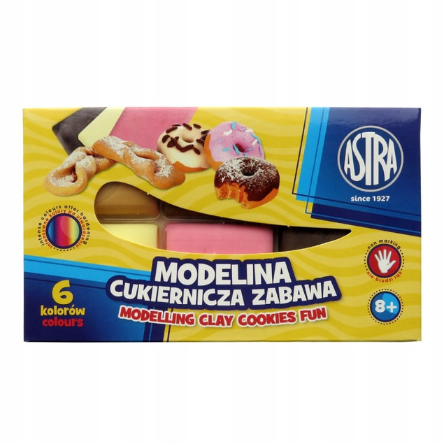 Modelina Cukiernicza Zabawa Szkolna Dla Dzieci 6 Kolorów 8+ Astra