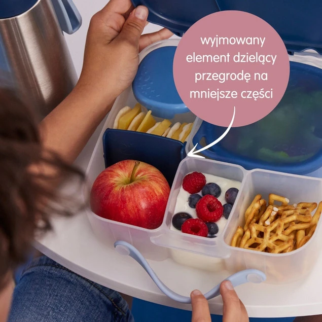 B.box lunchbox dla dzieci do szkoły pojemnik śniadaniówka z przegródkami 2L