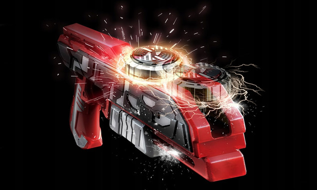 Pistolet Silverlit Spinner Shot Blaster Zielony 86300 z 1 Spinnerem