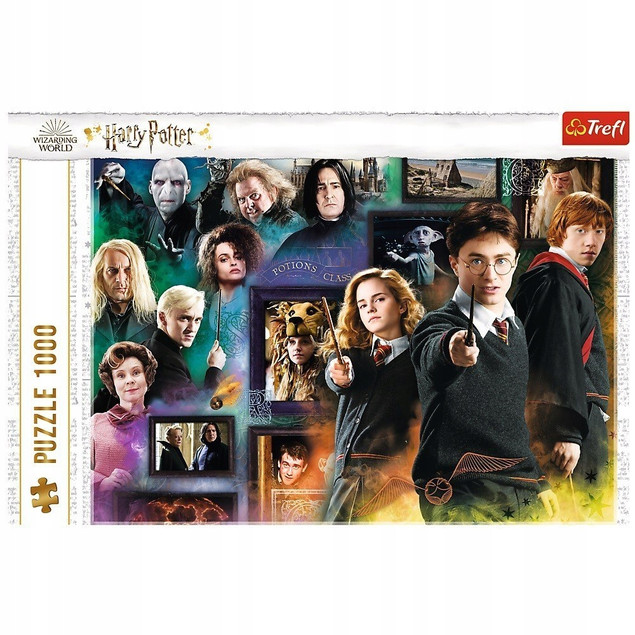 Puzzle 1000 Harry Potter: Świat Czarodziejów Trefl