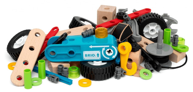 Klocki konstrukcyjne Brio Builder Pull Back Motor Set 34595