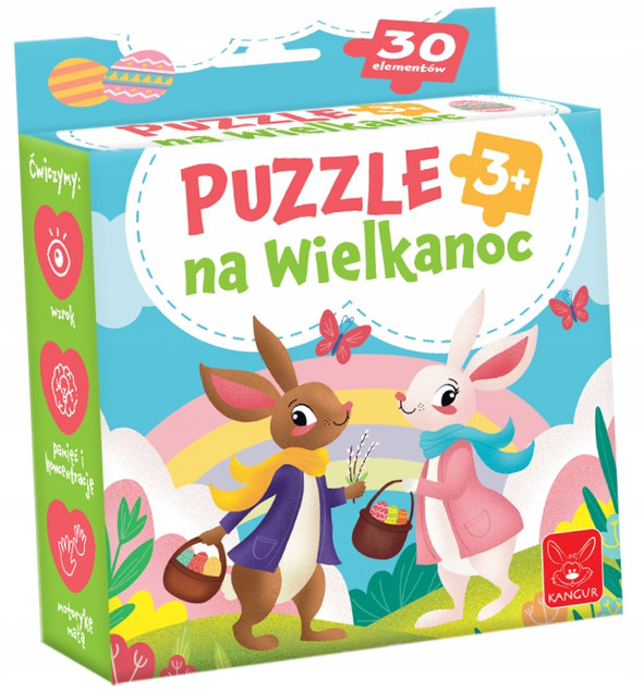 Puzzle Kangur Wielkanocne 30 elementów dla dzieci 3+