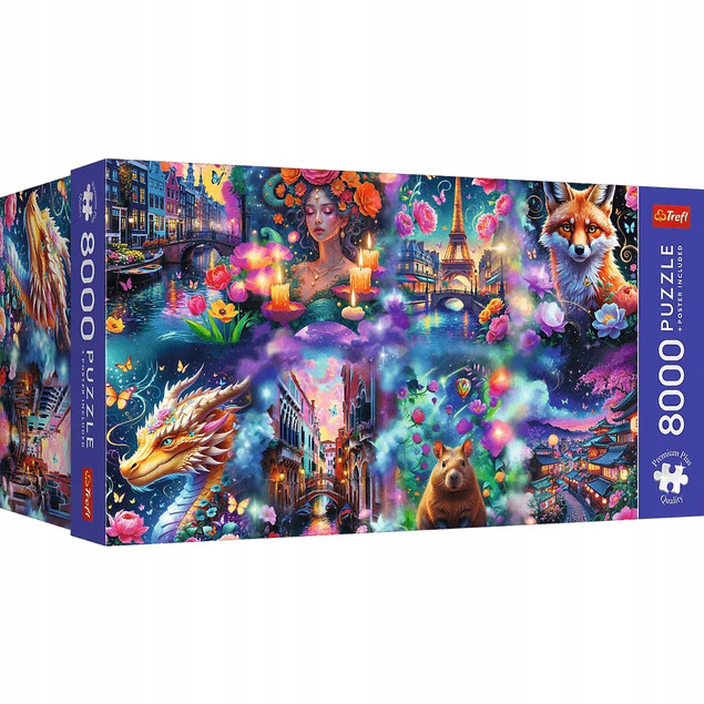 Puzzle Trefl 8000 el. Colorful World Premium Plus Quality