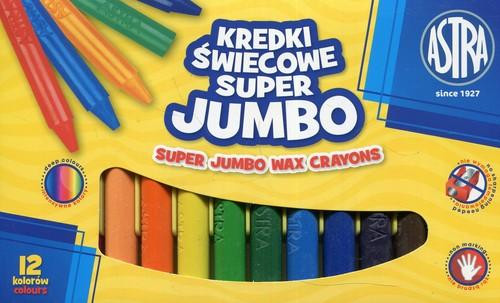 Kredki świecowe Super Jumbo 12 kolorów ASTRA