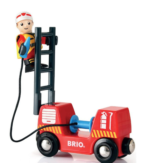BRIO World Zestaw Kolejka Straż Pożarna
