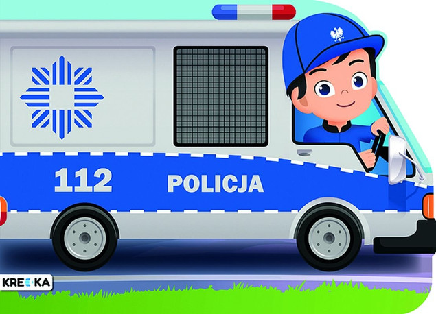 Kolorowanka Policja Książeczka Z Wykrojnika + Naklejki BooksAndFun