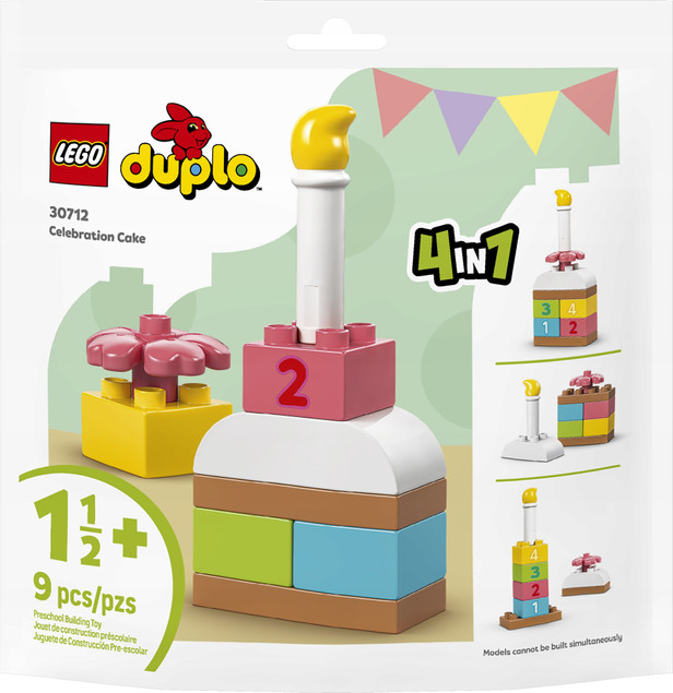 LEGO DUPLO 30712 Klocki Tort Urodzinowy Nauka Cyfr dla Maluchów