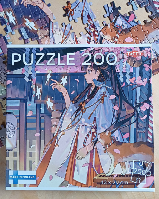 Puzzle Tactic 200 elementów Manga Anime Girl