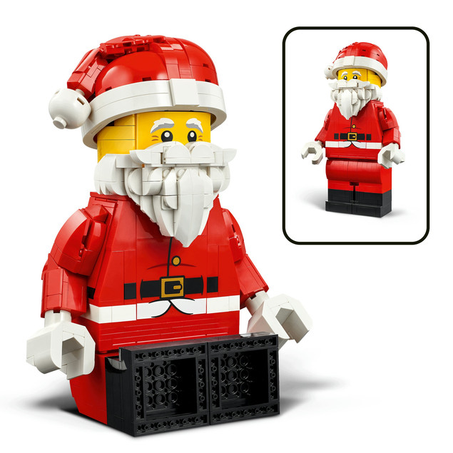 LEGO Ikoniczna Powiększona Minifigurka Świętego Mikołaja 40820 | Prezent & Dekoracja Świąteczna
